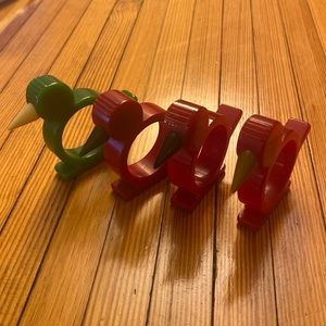 Vintage Bakelite napkin rings